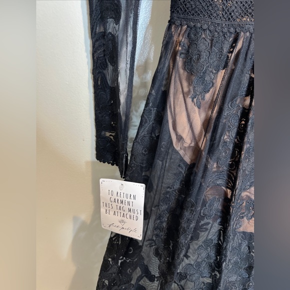Free People For love & lemons Temecula Lace embroidered Sexy Maxi Dress - Picture 8 of 10